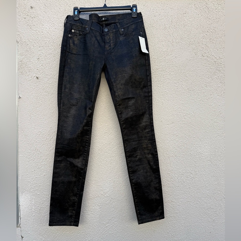 7 for all mankind the skinny second skin legging jeans